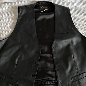 Vintage leather vest. Never worn